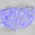 Гирлянда Айсикл (бахрома) светодиодный, 1,8 х 0,5 м, прозрачный провод, 220В, диоды синие, SL255-013