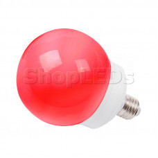 Лампа шар e27 12 LED ∅100мм красная
