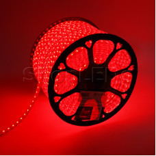 LED лента 220 В, 13х8 мм, IP67, SMD 5050, 60 LED/m, цвет свечения красный